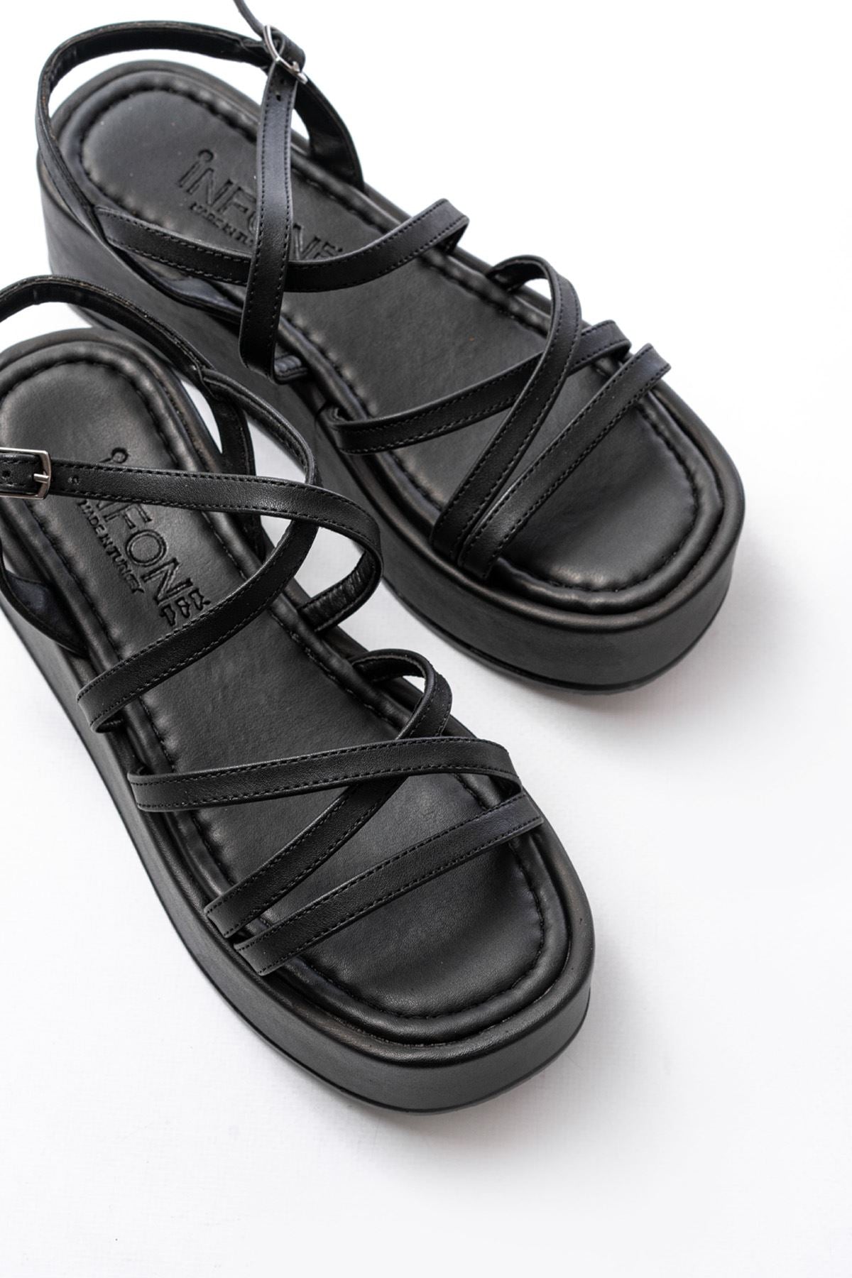 861 - 1029dolgu kadin sandalet - Justyol