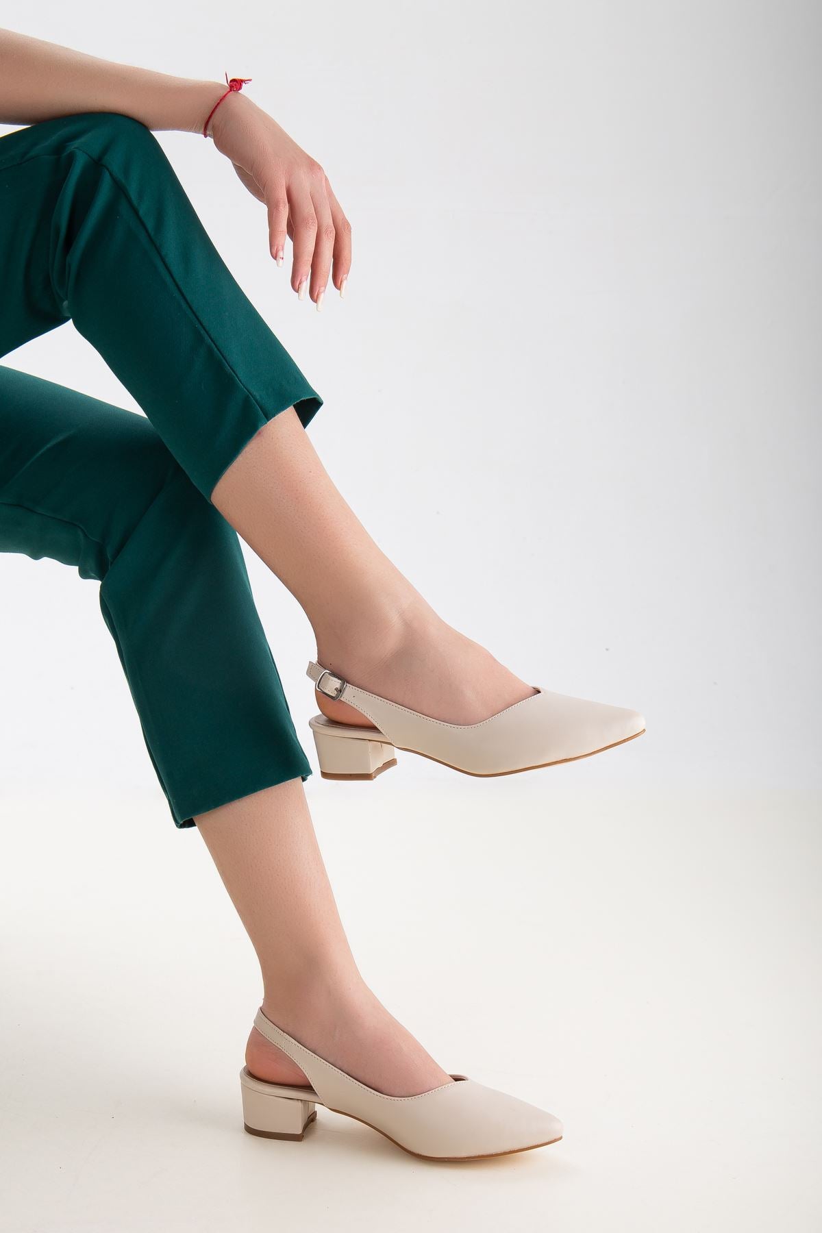 lana kisa topuklu ayakkabi - Justyol