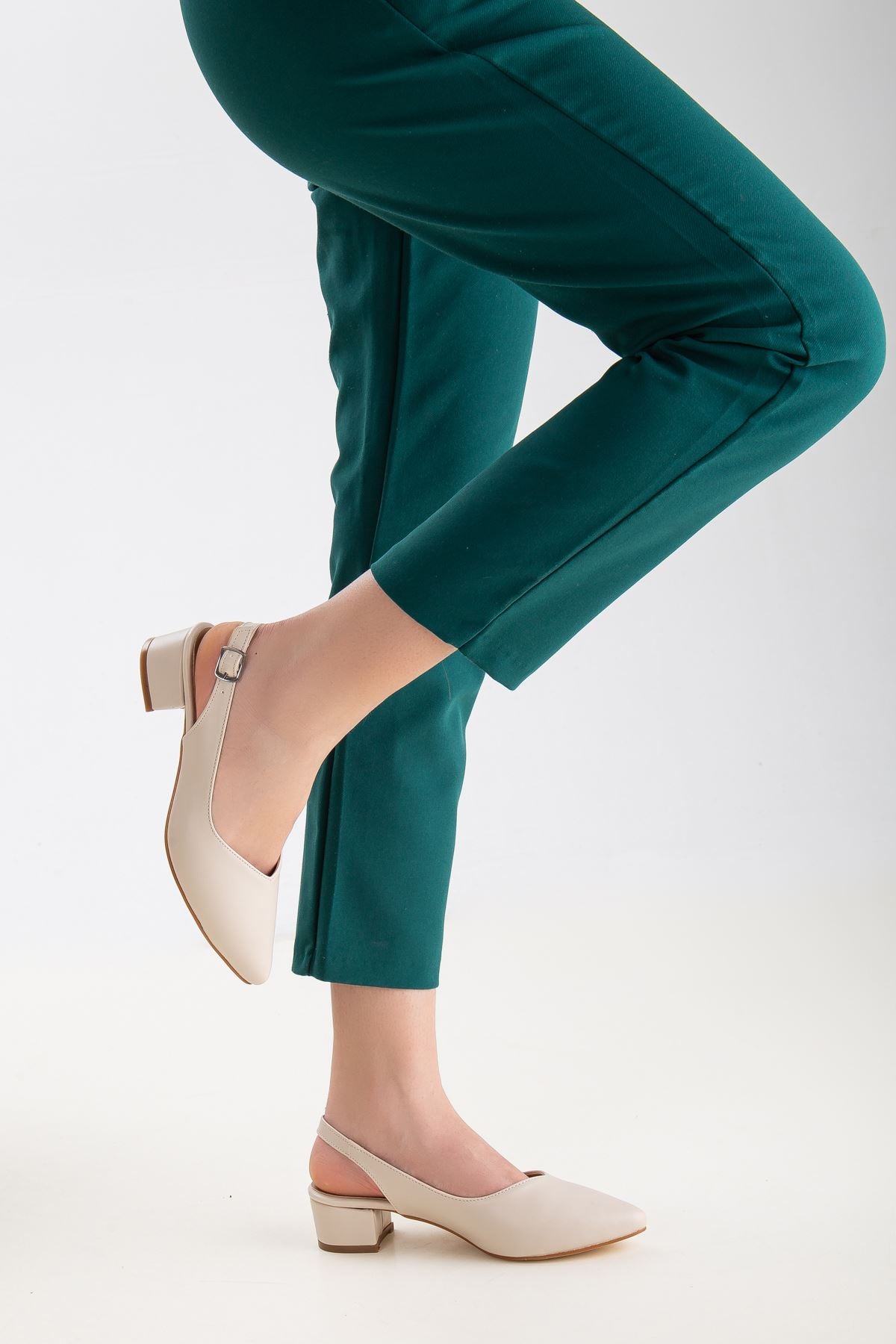 lana kisa topuklu ayakkabi - Justyol