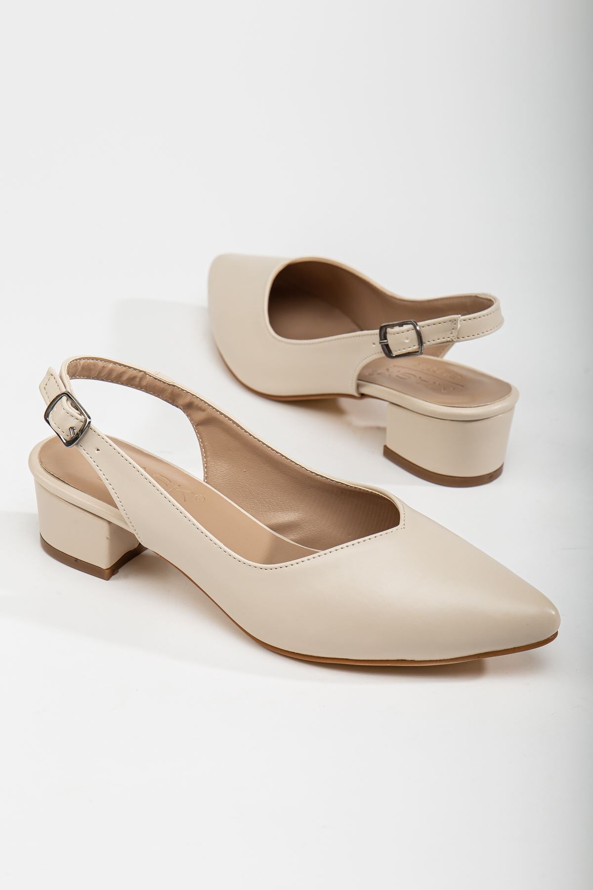 lana kisa topuklu ayakkabi - Justyol