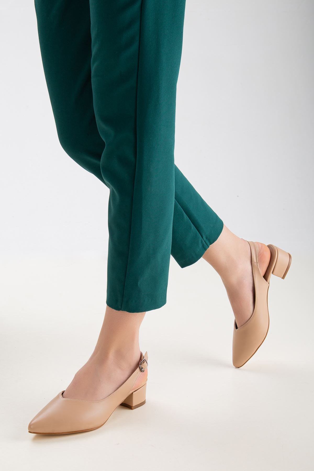 lana kisa topuklu ayakkabi - Justyol