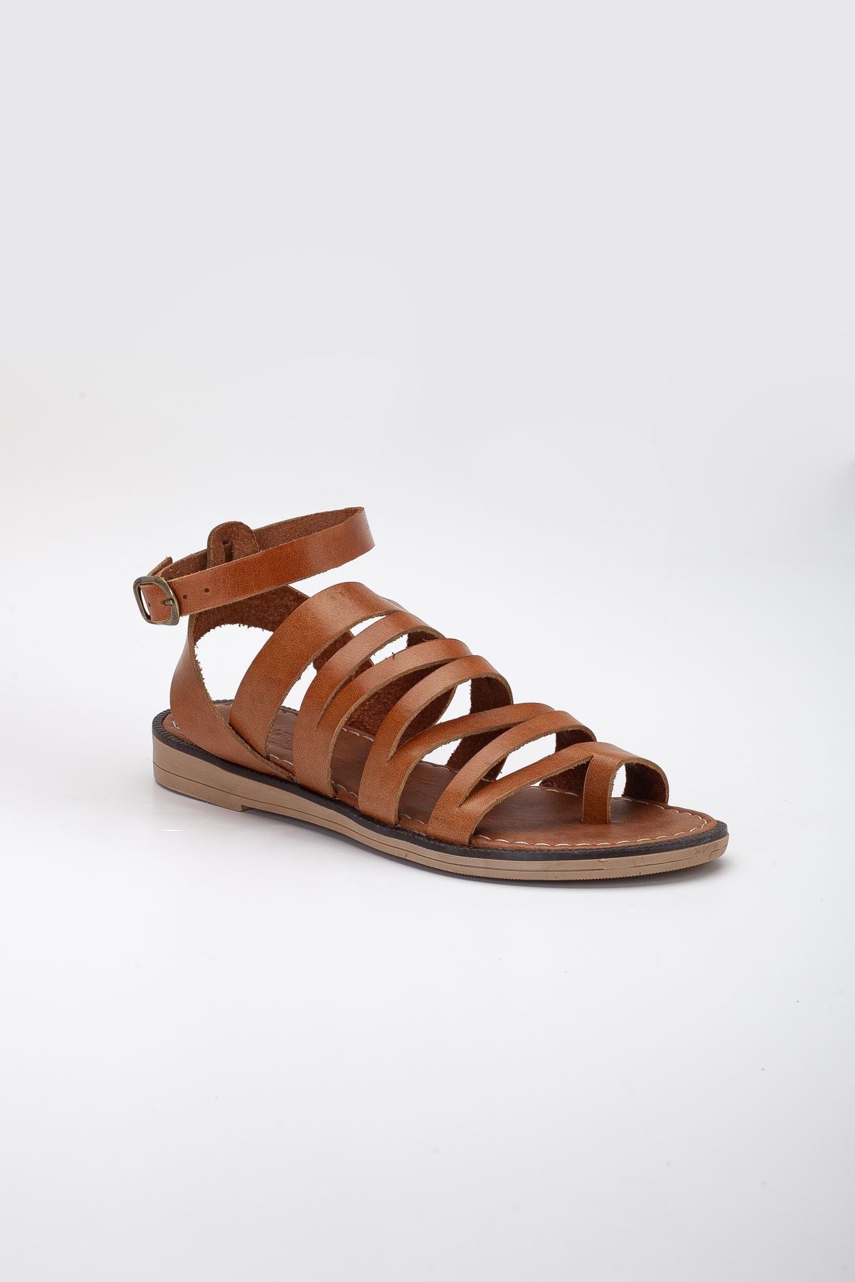 ecre hakiki deri sandaletrengi - Justyol