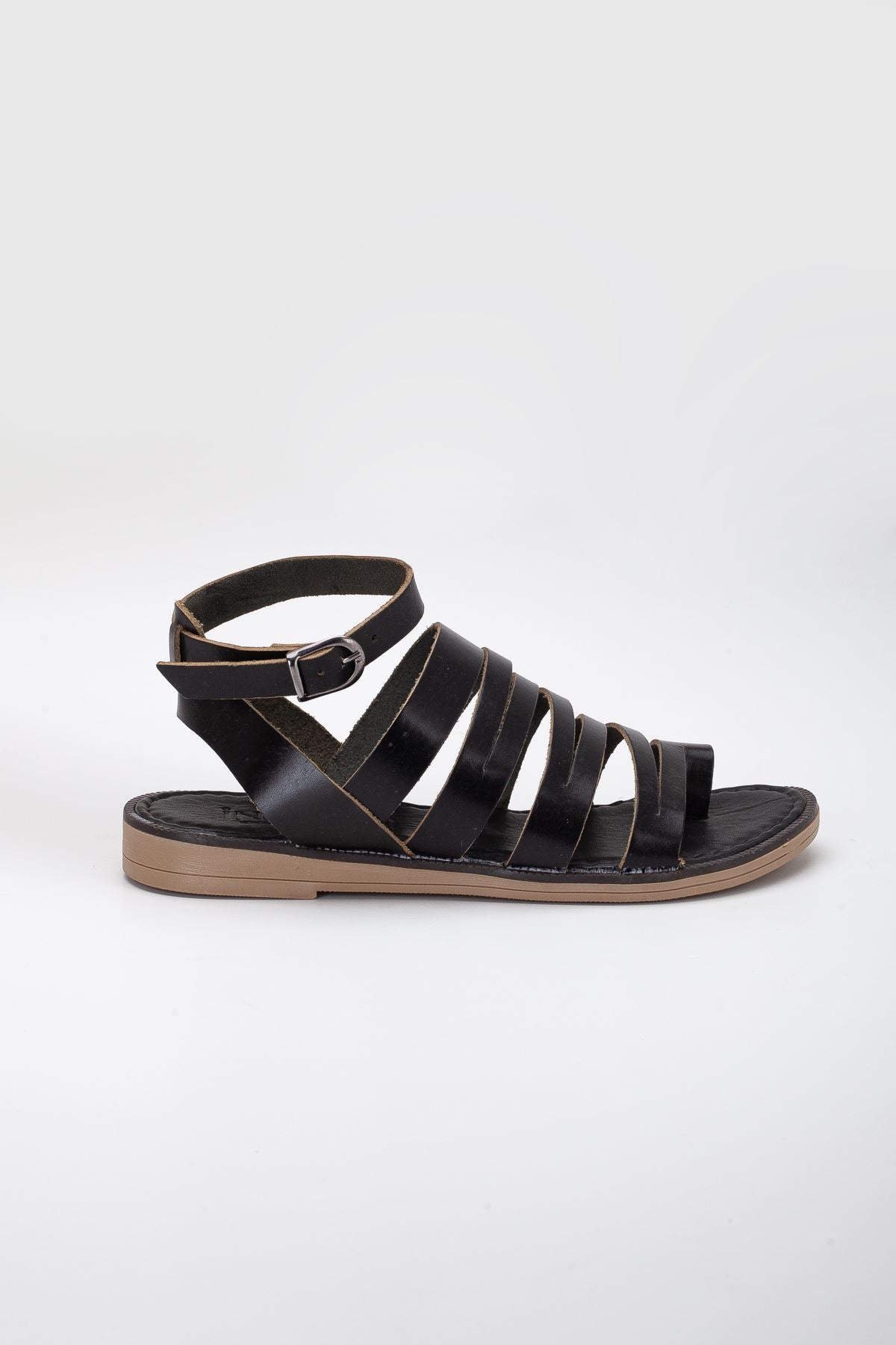 ecre hakiki deri sandaletrengi - Justyol