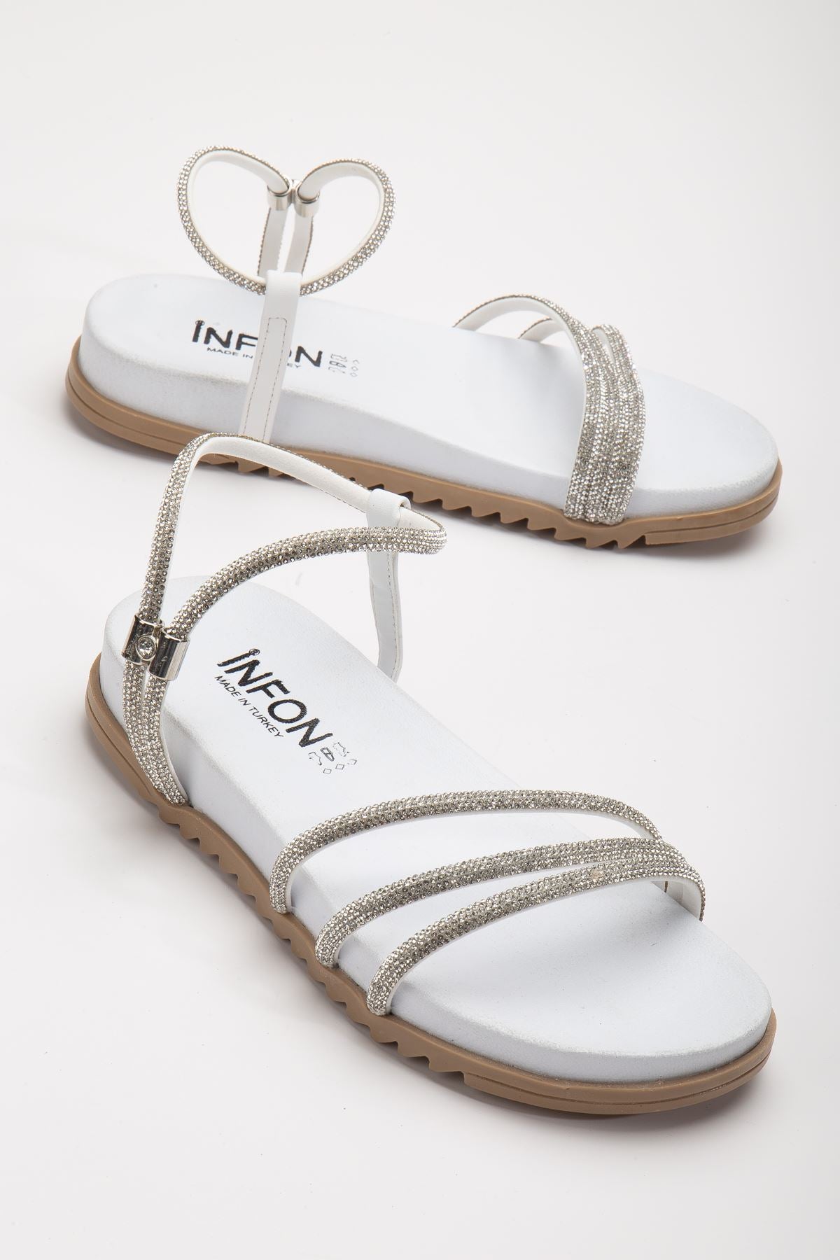 aden taşli sandalet - Justyol