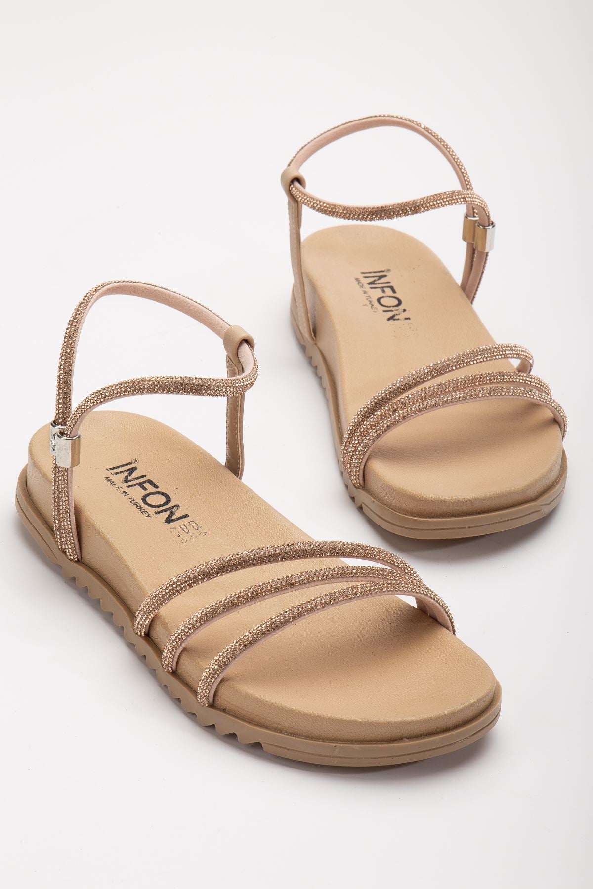 aden taşli sandalet - Justyol