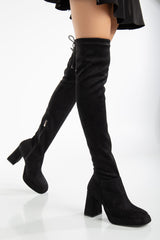 <tc>Bottes stretch en suède Jane</tc>