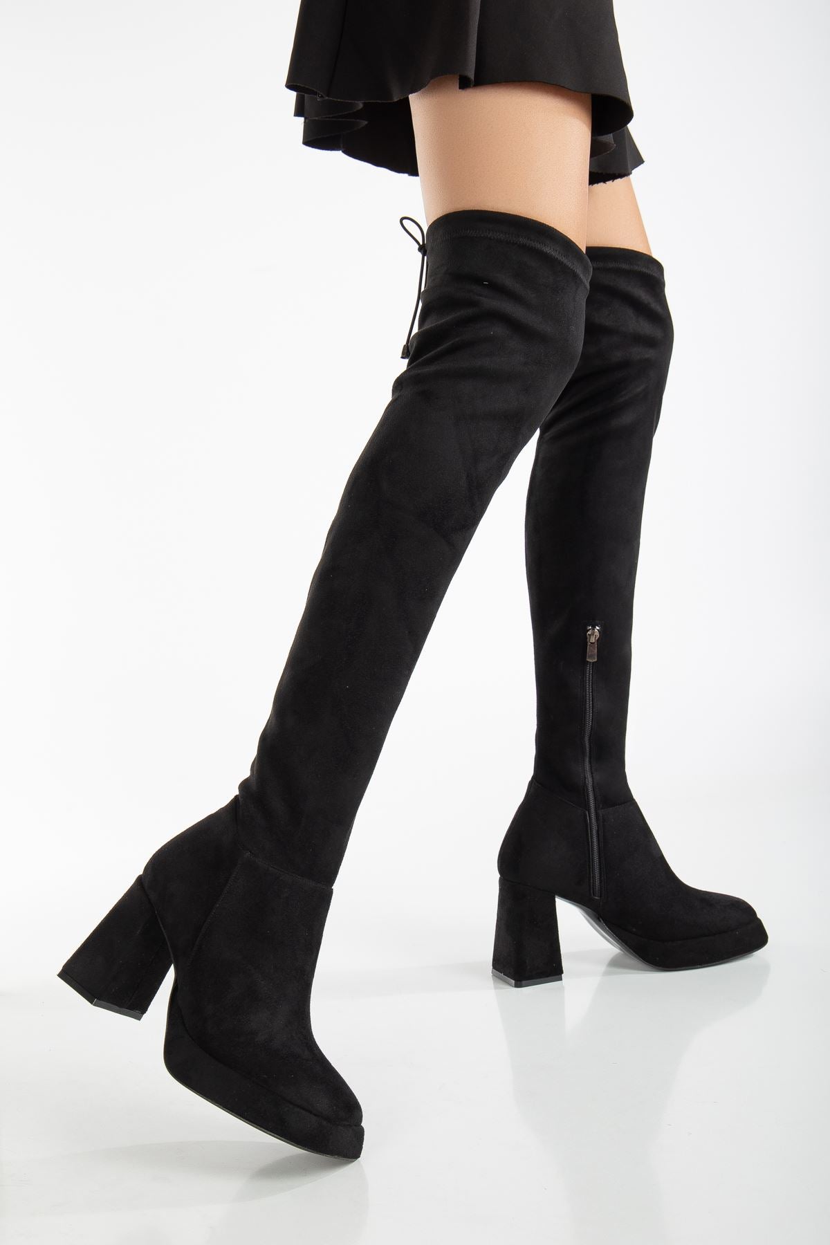 <tc>Bottes stretch en suède Jane</tc>