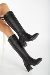 <tc>Sahra talons en cuir bot</tc>