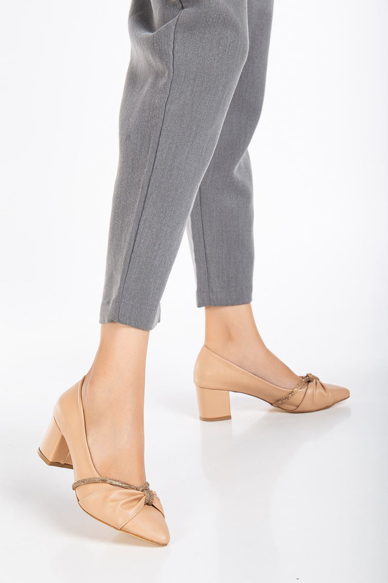 Escarpins Femme à Talon Confort avec Boucle