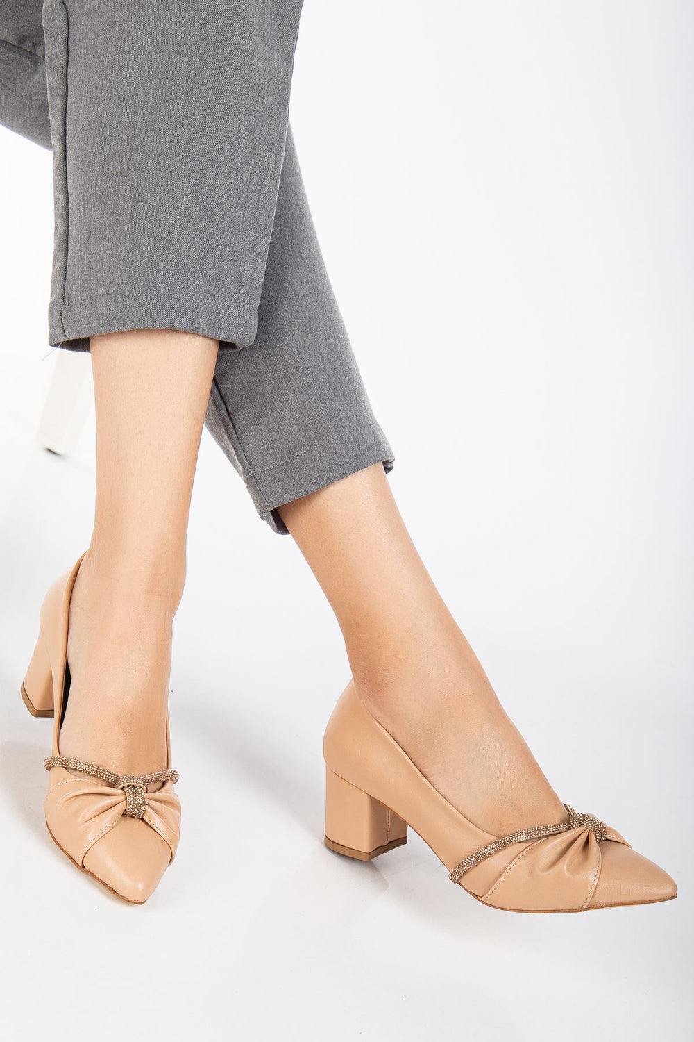 Escarpins Femme à Talon Confort avec Boucle