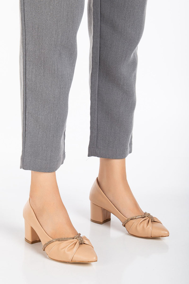 Escarpins Femme à Talon Confort avec Boucle