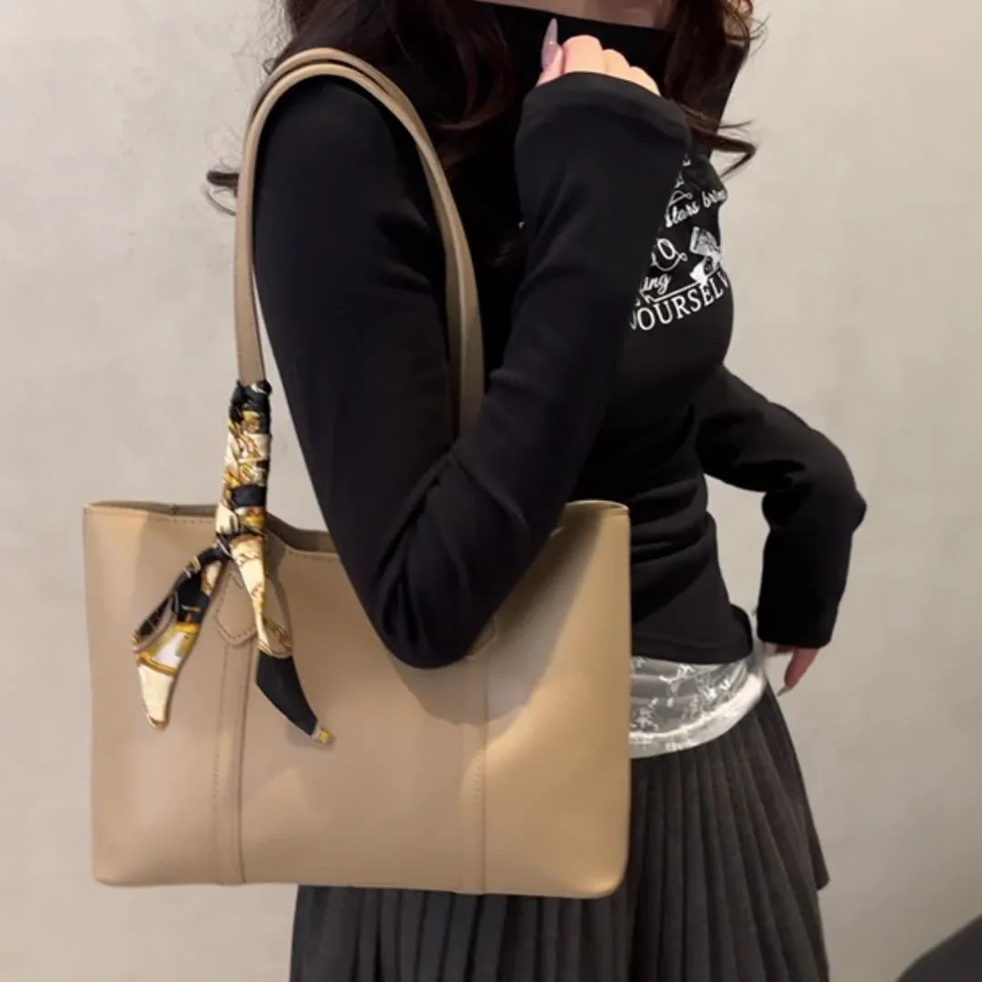 Sac à Main Femme Été Noir – Sac Tote à Grande Capacité, Sac Bandoulière Commuter Pratique - Justyol