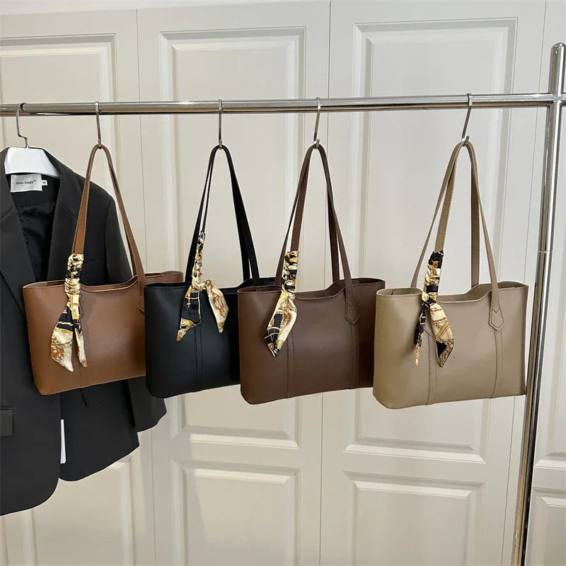 Sac à Main Femme Été Noir – Sac Tote à Grande Capacité, Sac Bandoulière Commuter Pratique - Justyol