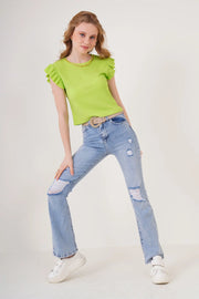 0430 örme bluz - Justyol