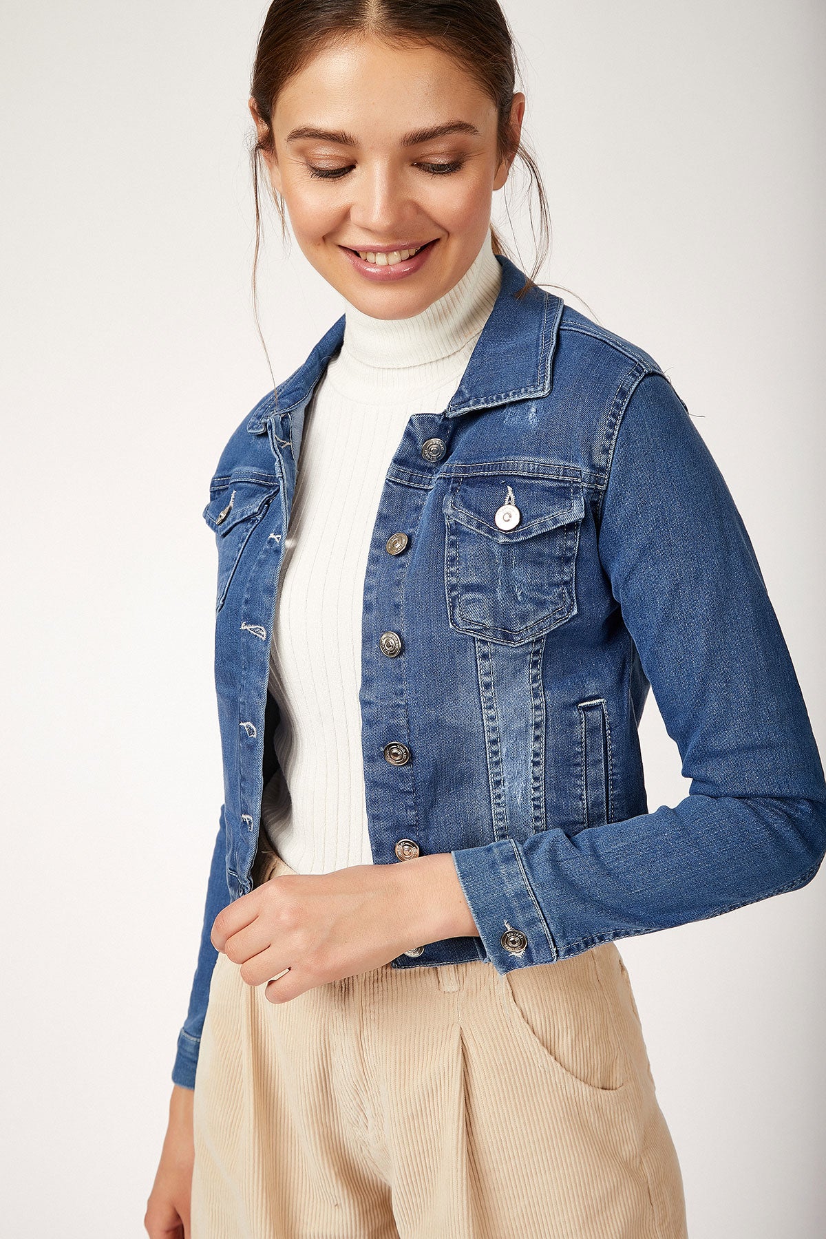 <tc>Veste en denim avec poches 0612.</tc>