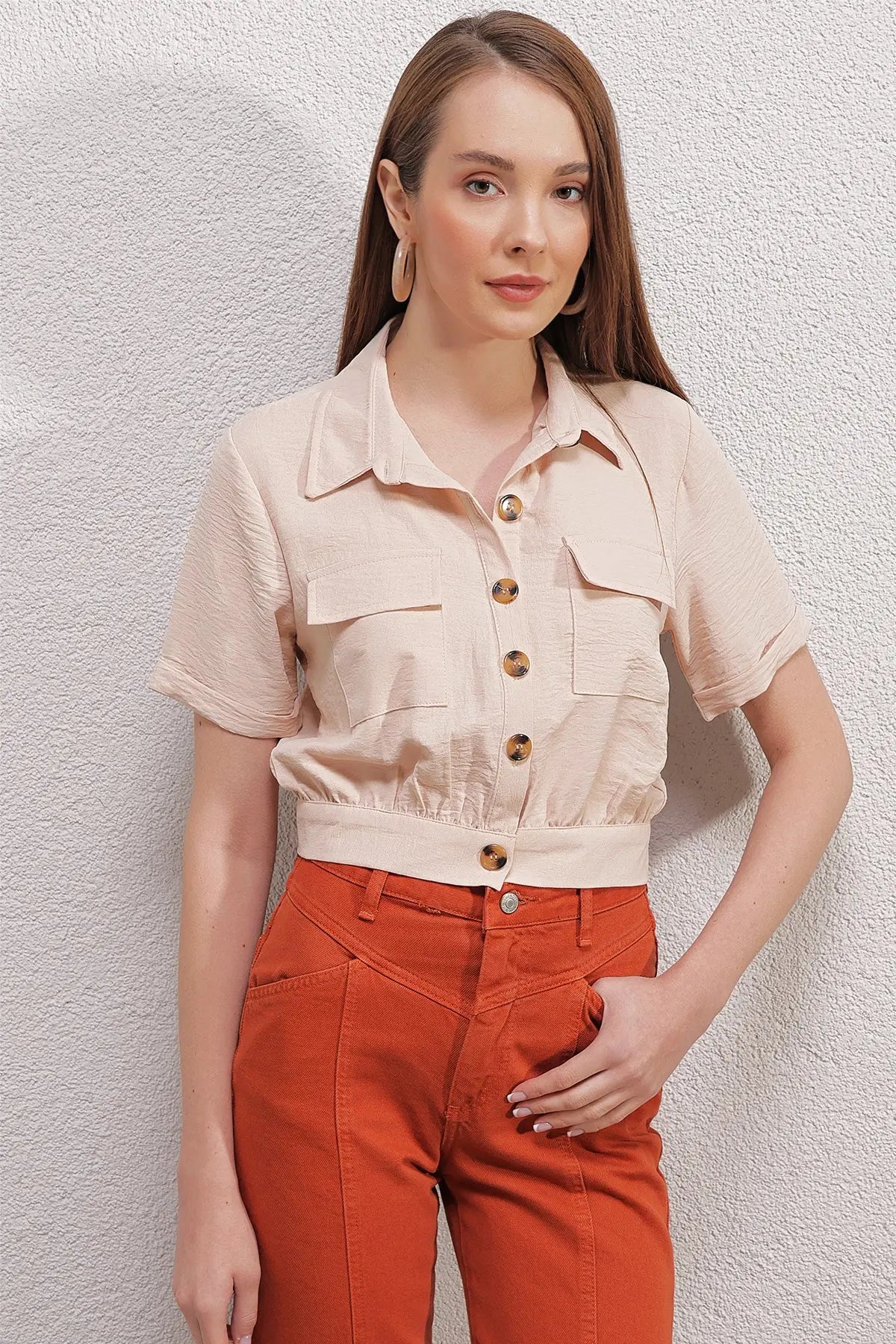 0663 crop ceket - Justyol