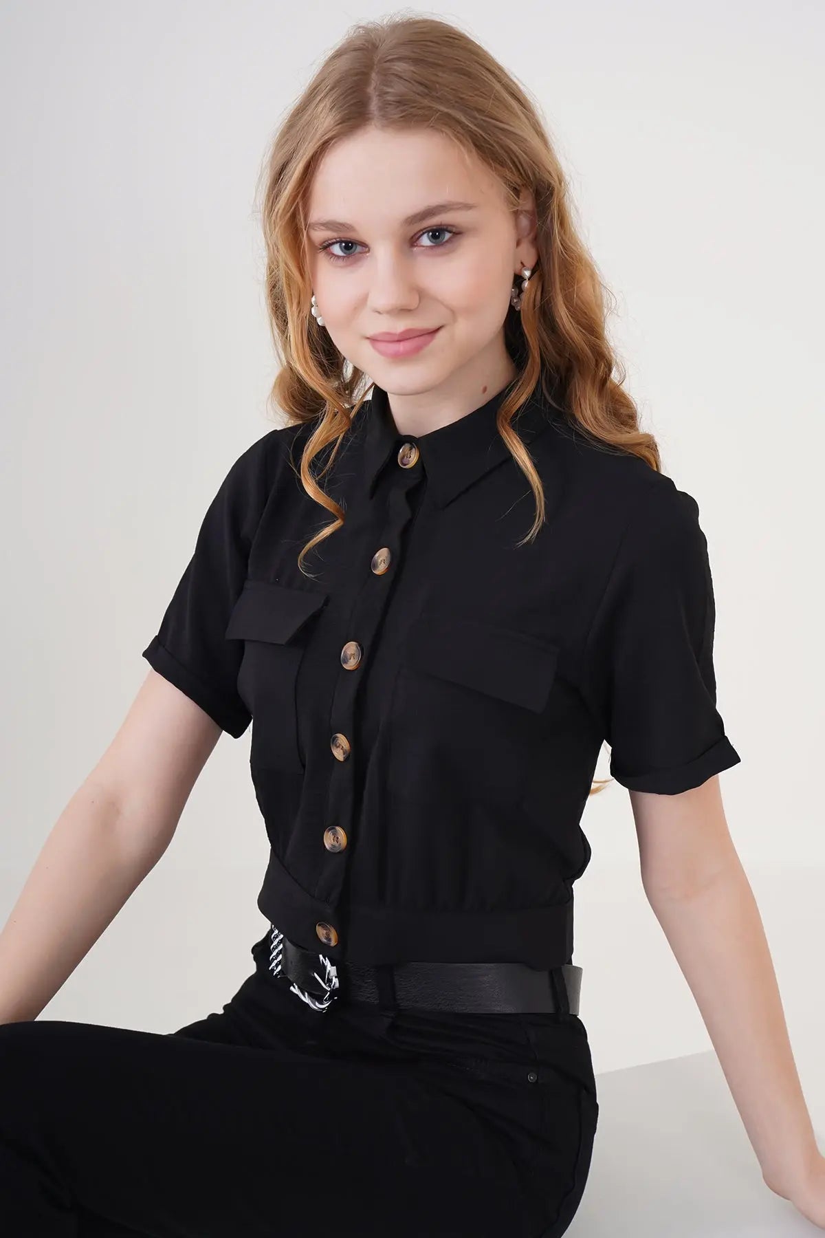 0663 crop ceket - Justyol
