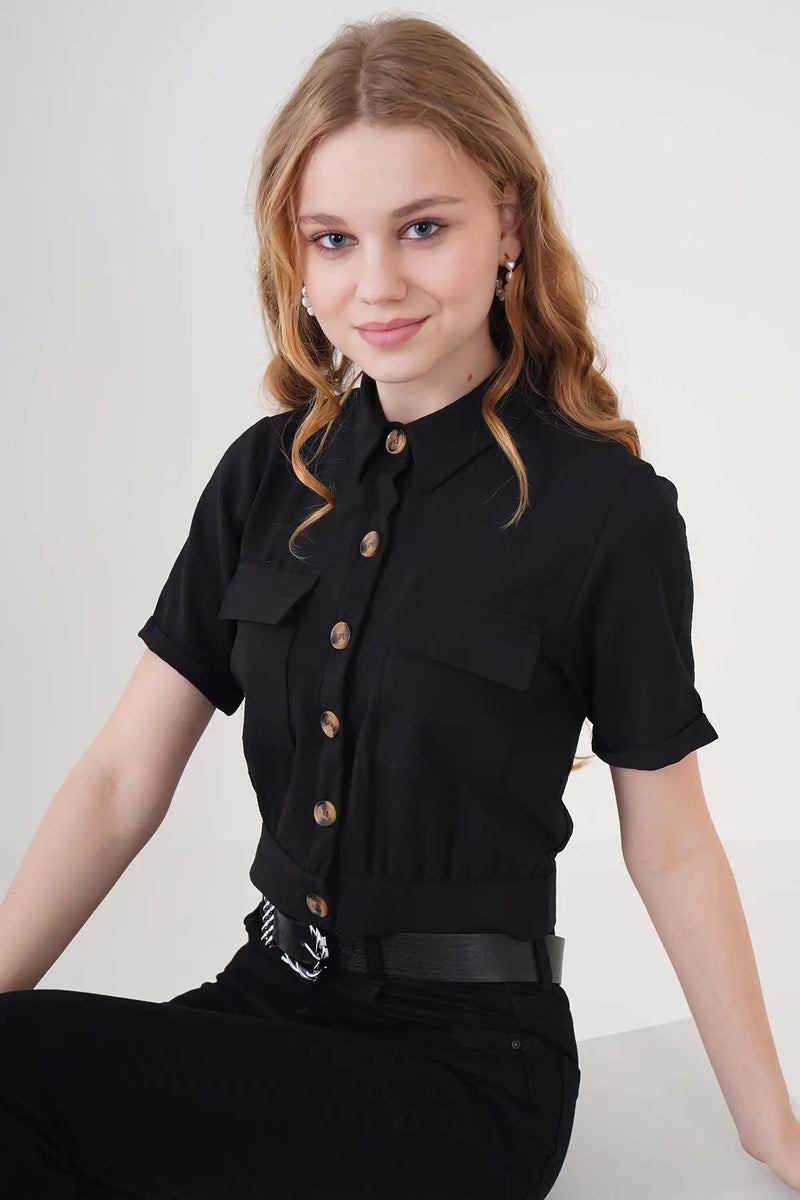 Veste Courte Femme en Tissu Ayrobin