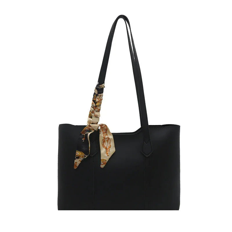 Sac à Main Femme Été Noir – Sac Tote à Grande Capacité, Sac Bandoulière Commuter Pratique - Justyol