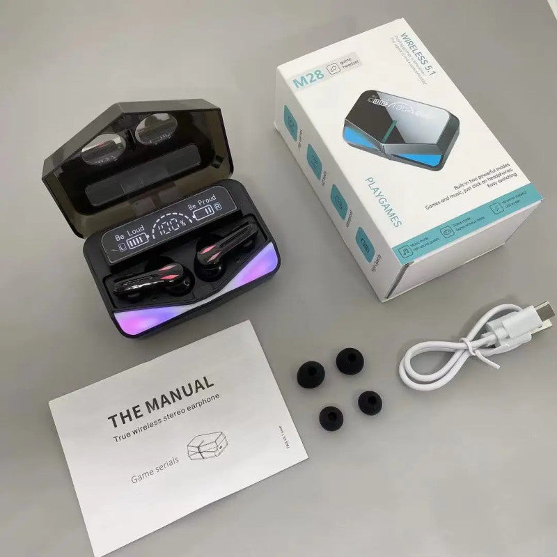 Écouteurs Sans Fil QCY M28 TWS Bluetooth 5.1 – Mode Gaming Faible Latence