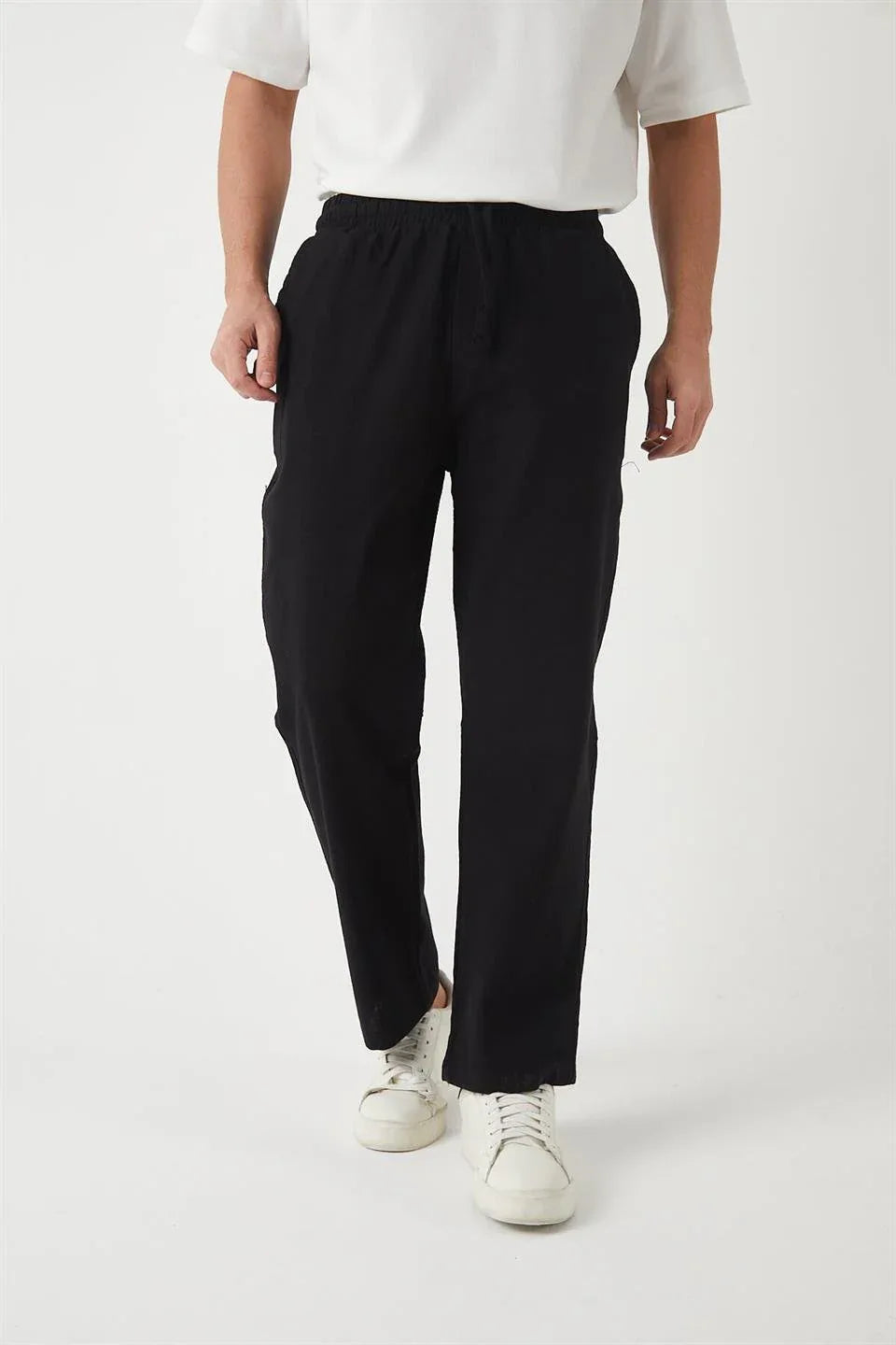 pantalon baggy homme coton léger respirant - Justyol