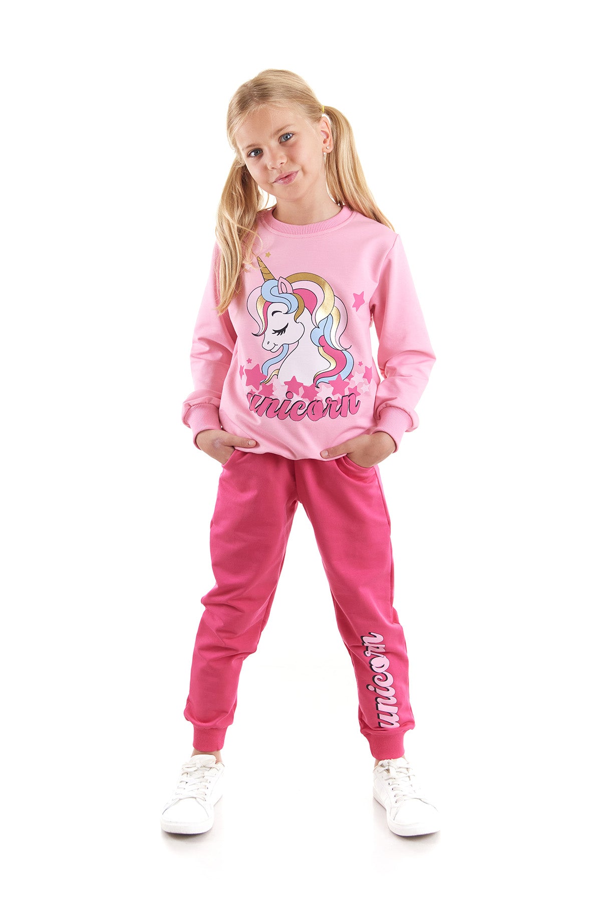 <tc>Ensemble de jogging tendance pour fille avec imprimé licorne - AK2541</tc>