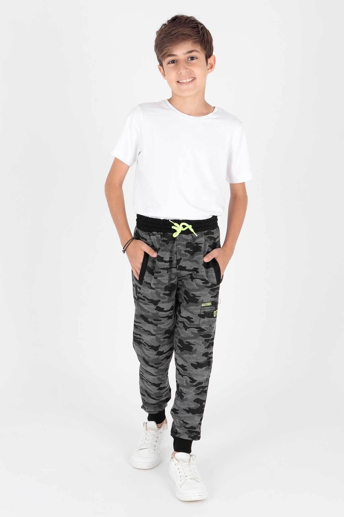 <tc>Pantalon de survêtement camouflage avec imprimé 07 Ahenk Kids AK2132</tc>