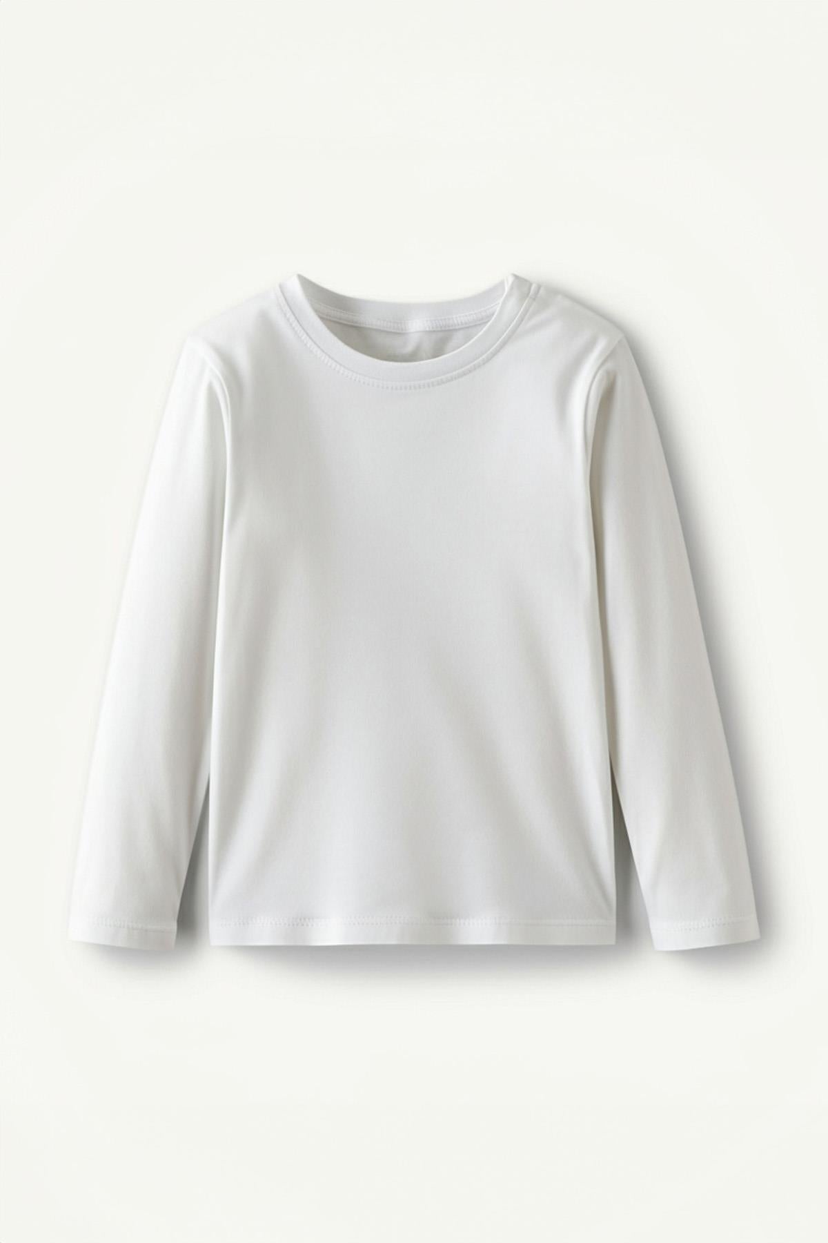 <tc>T-shirt unisexe pour enfants à manches longues basic en 100 % coton</tc>