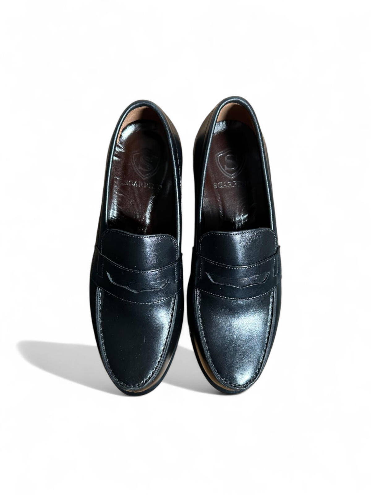 180 Collège Mocassin Élégance Intemporelle en Cuir de Veau