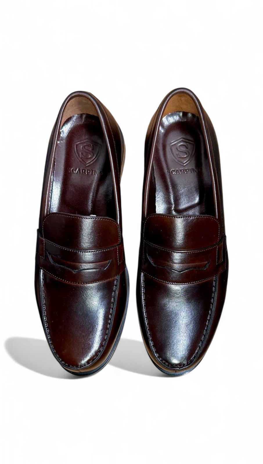 180 Collège Mocassin Élégance Intemporelle en Cuir de Veau