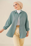 103901 oversize basic tesettür gömlek - Justyol