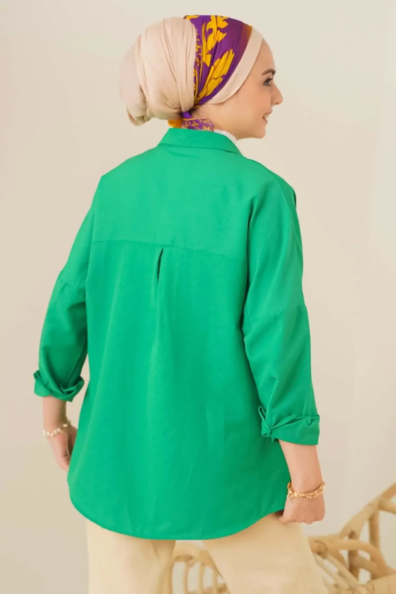 103901 Chemise oversize basique modeste pour femme
