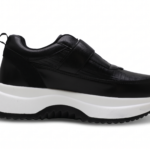 Baskets Plateforme Femme à Scratch Effet Cuir Confortables