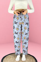 <tc><p>Pantalon de pyjama Dreamy Soft en suède à texture veloutée, avec motif.</p></tc>