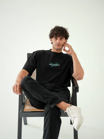 T-shirt Homme Oversize Imprimé Signature Streetwear - TSH24SPRO20119TM1