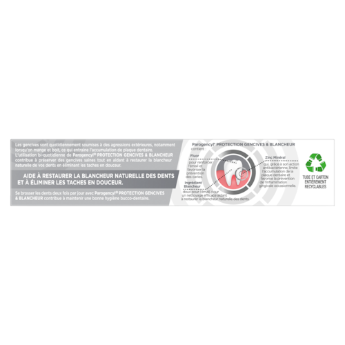 PAROGENCYL DENTIF PROTECTION GENCIVES BLANCHEUR 75ML