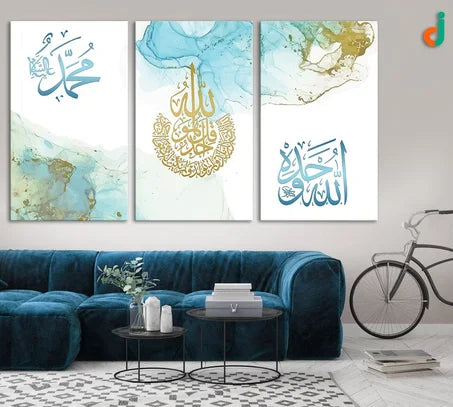 tableau impression en toile bleu ciel