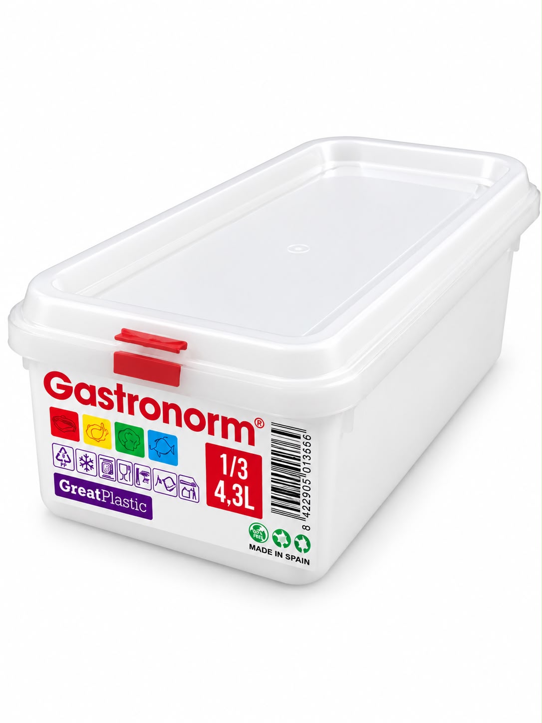 BOITE ALIMENTAIRE GASTRONORM 1/3 4,3L