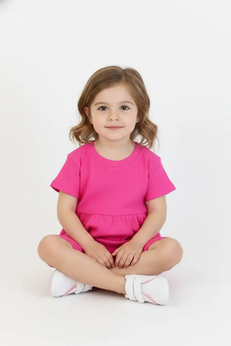 Ensemble Fille avec Short à Volants 2 Pièces