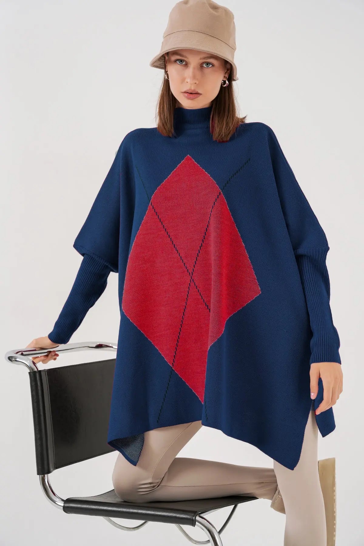 15783 yirtmaçli panço kazak Bigdart