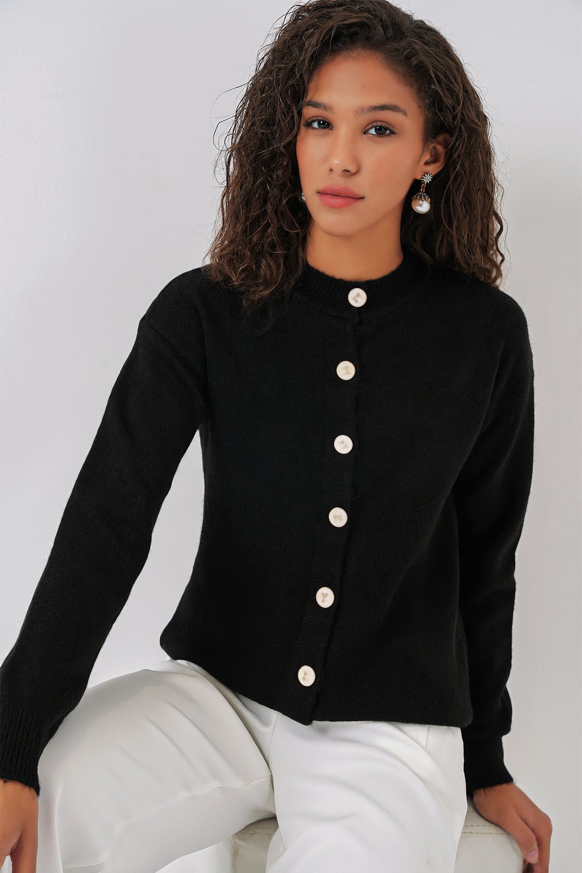 <tc>Cardigan à boutons pour femme 15912</tc>