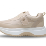 Baskets Plateforme Femme à Scratch Effet Cuir Confortables