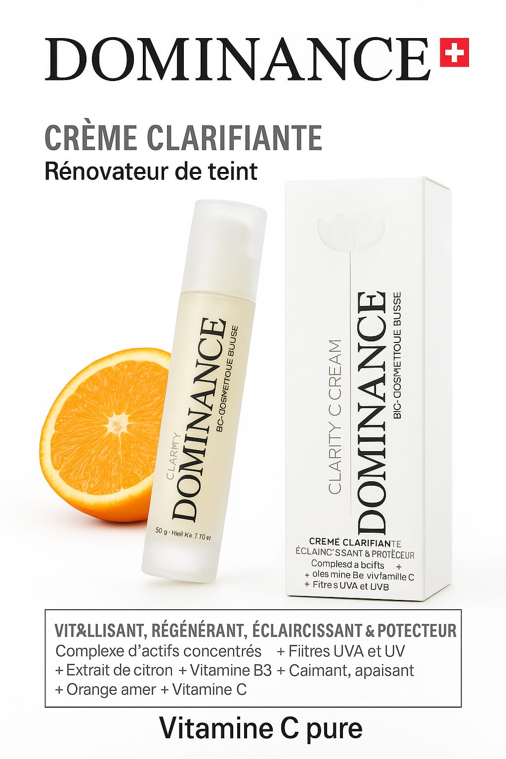 Dominance CRÈME CLARIFIANTE – Rénovateur de teint 50ml Dominance