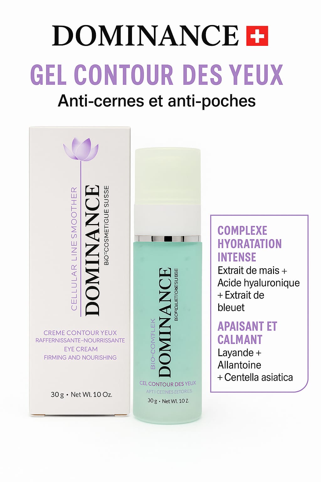 DOMINANCE GEL CONTOUR DES YEUX Hydratant Dominance