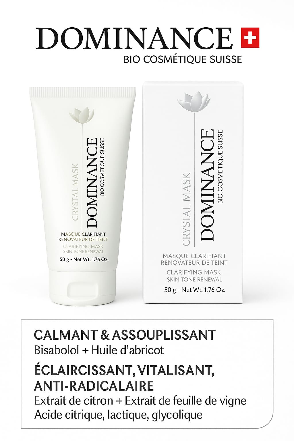 DOMINANCE CRYSTAL MASQUE CLARIFIANT 50 ML Dominance