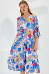 <tc>Robe en viscose à motif 1959.</tc>