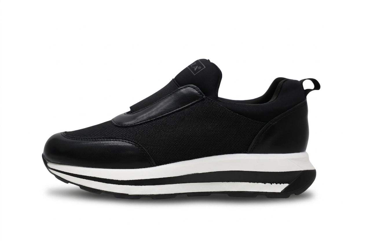 Baskets Slip-On Femme Respirantes à Semelle Épaisse Confort