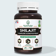 NutriPulse Shilajit Complexe Anti-Âge Naturel, Détox, Vitalité, Immunité & Boost Libido 60 Gélules