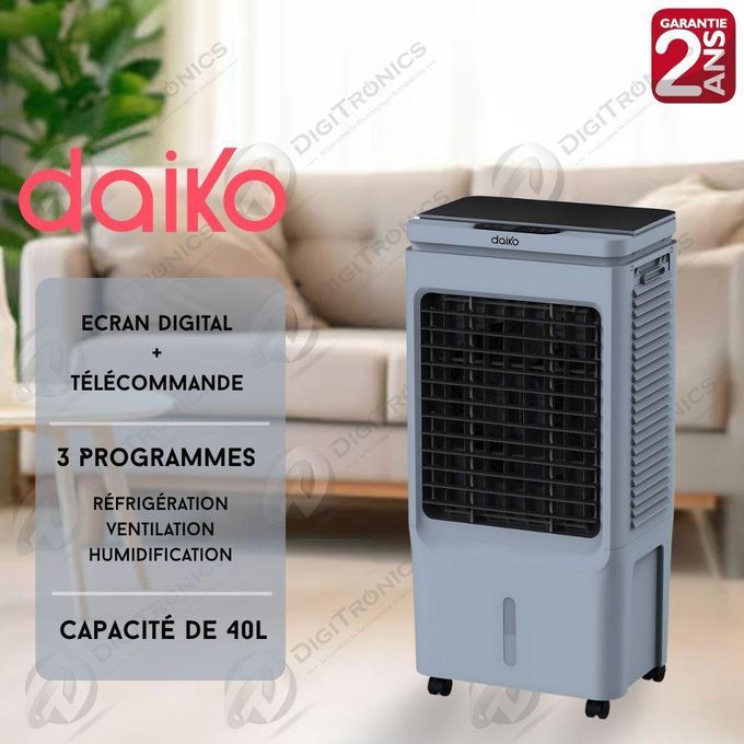 Daiko Ventilateur Air Cooler 3 en 1 40L avec écran tactile et télécommande, VACR-9232EK