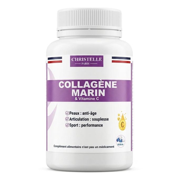 Collagène Marin & Vitamine C – Complément Alimentaire (60 Gélules)